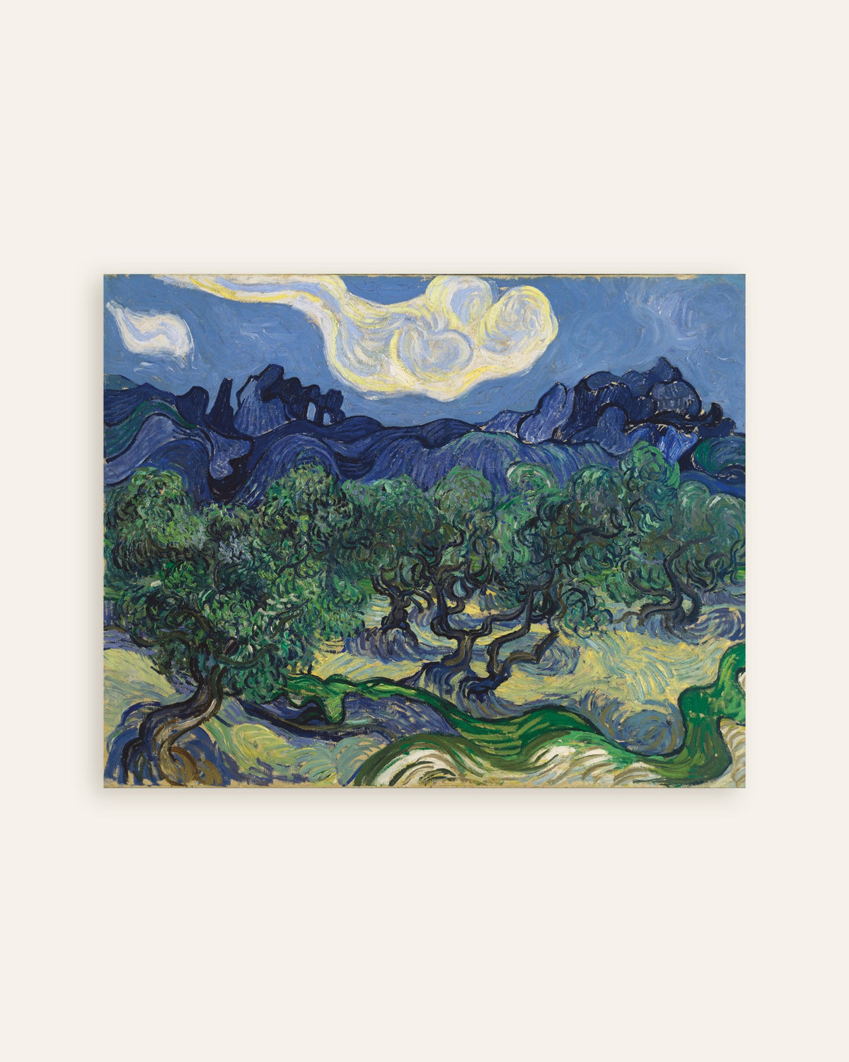 Vincent van Goghin teos Oliivipuut (1889), pienoiskuva