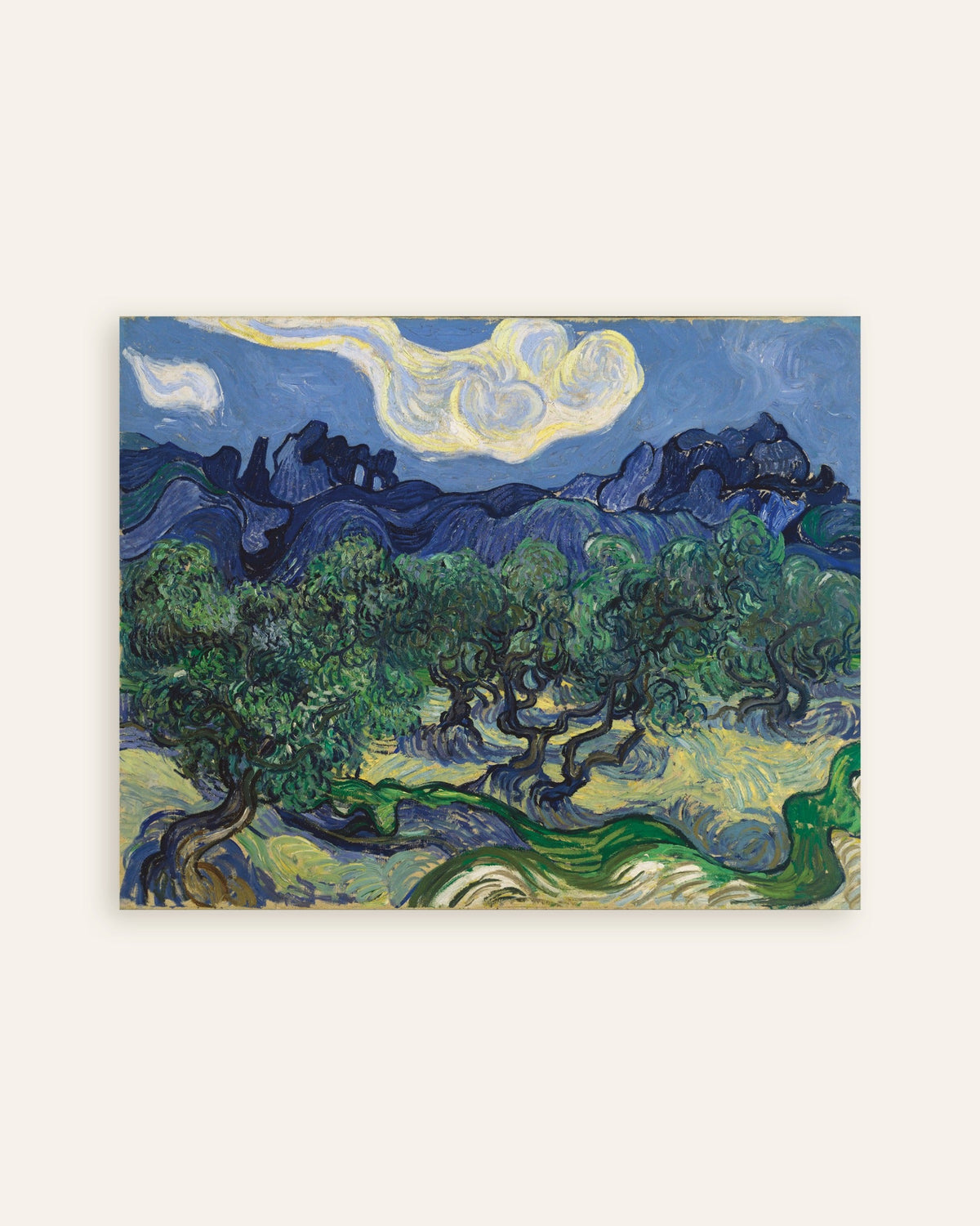 Vincent van Goghin teos Oliivipuut (1889), pienoiskuva