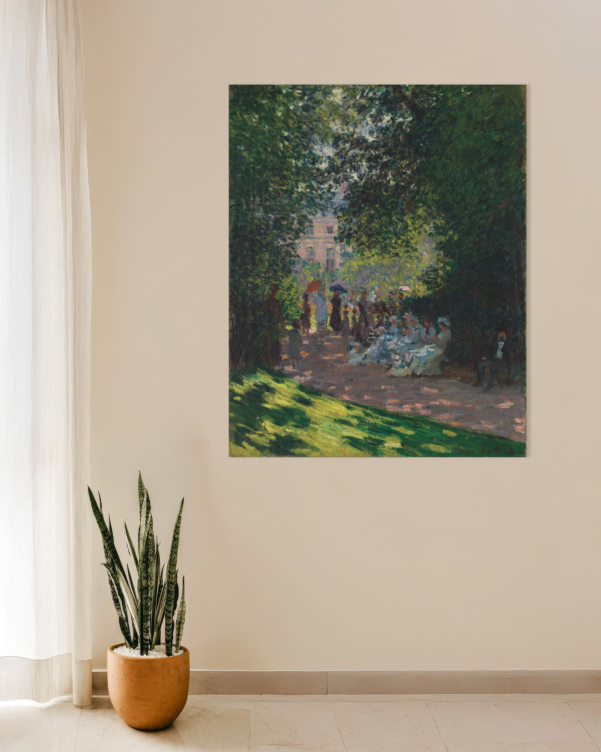 Claude Monet’n Parc Monceau (1878) -juliste