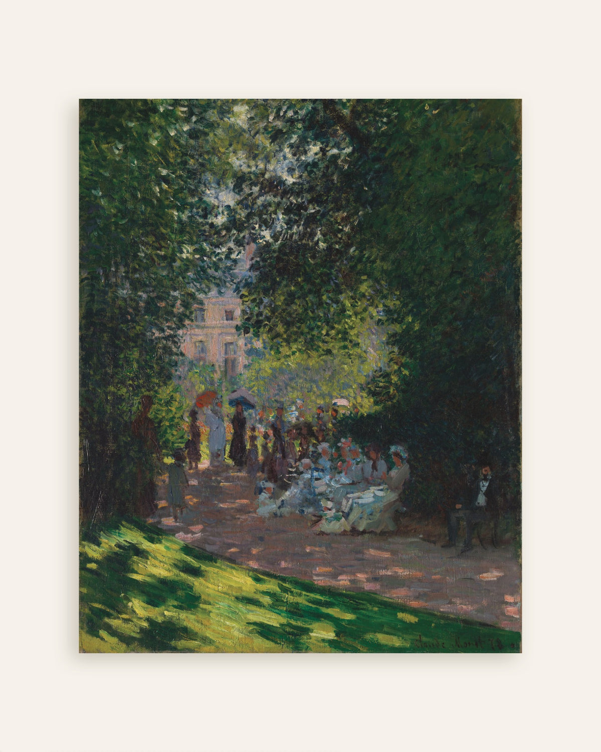 Claude Monet’n Parc Monceau (1878) -juliste, pienoiskuva