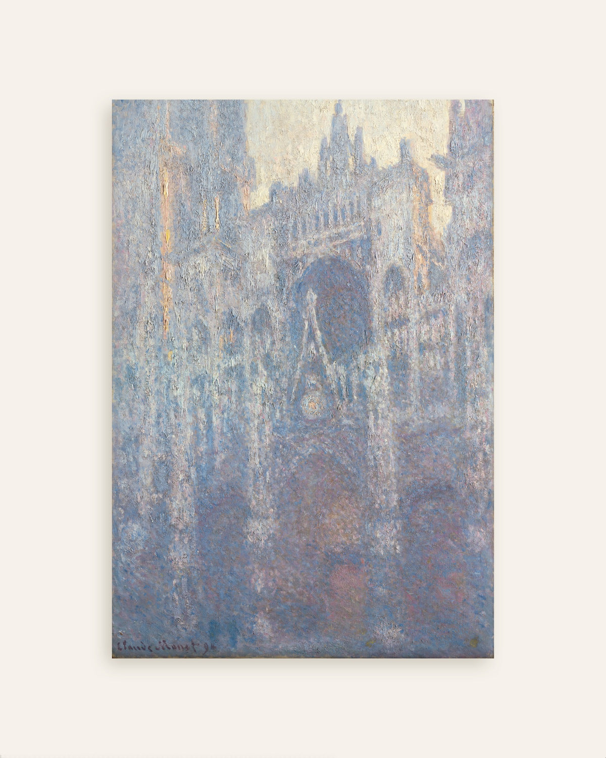 Claude Monet’n Rouenin katedraalin portaali aamun valossa (1894) -juliste, pienoiskuva