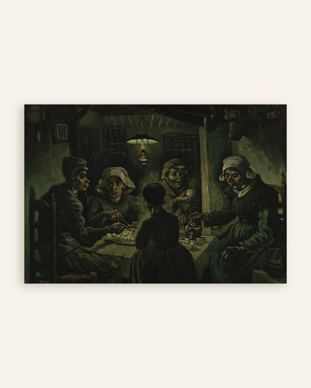 Vincent van Goghin Perunansyöjät (1885) -juliste (pikkukuva)