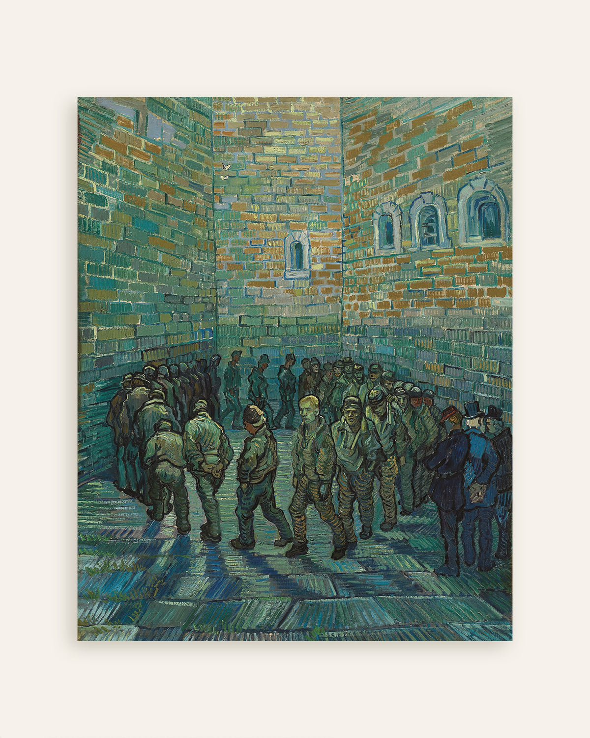 Juliste teoksesta Vankilan piha, Dorén mukaan (1890), Vincent van Gogh, pikkukuva