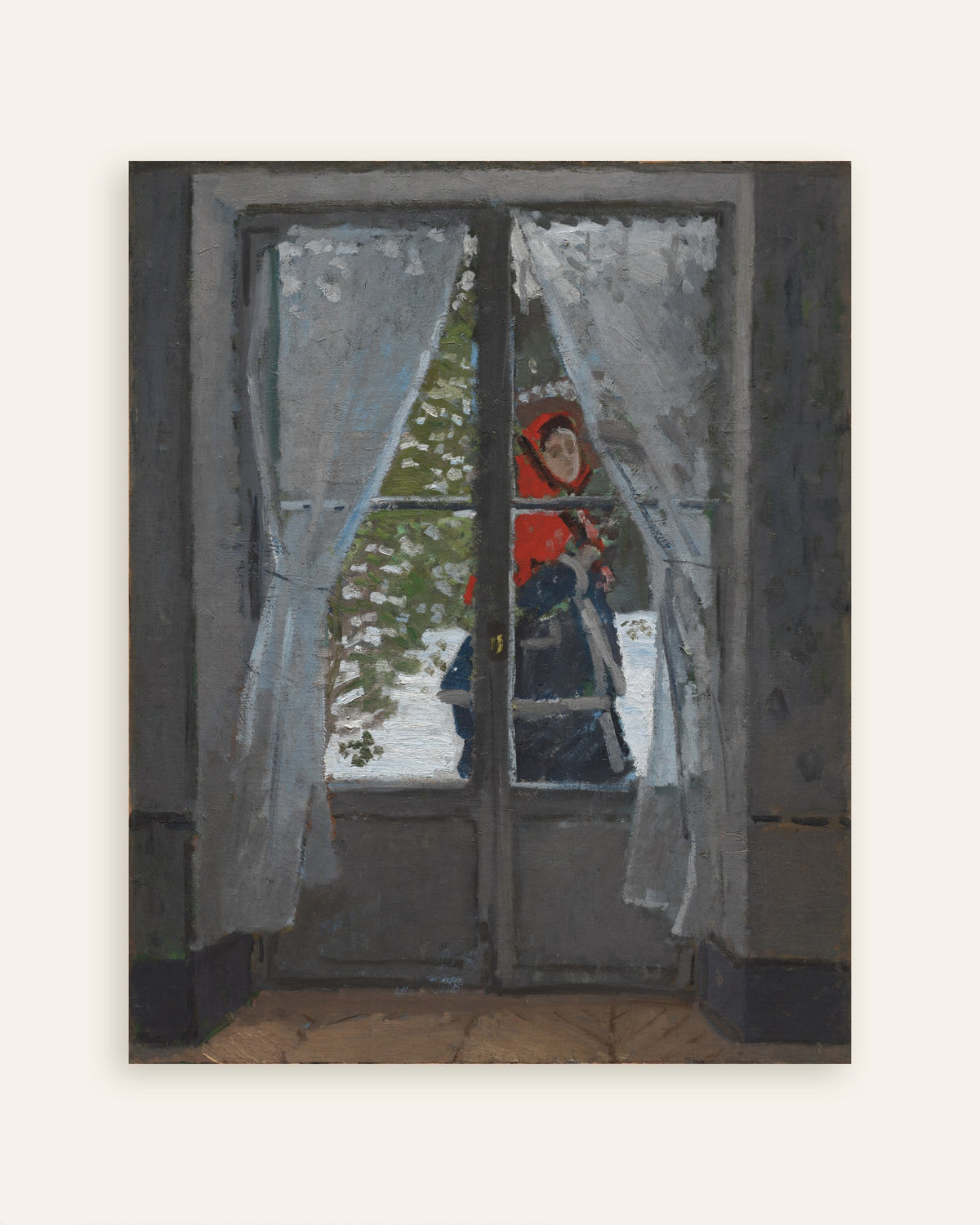 Claude Monet’n Punainen huivi (n. 1868–1873) -juliste, pienoiskuva