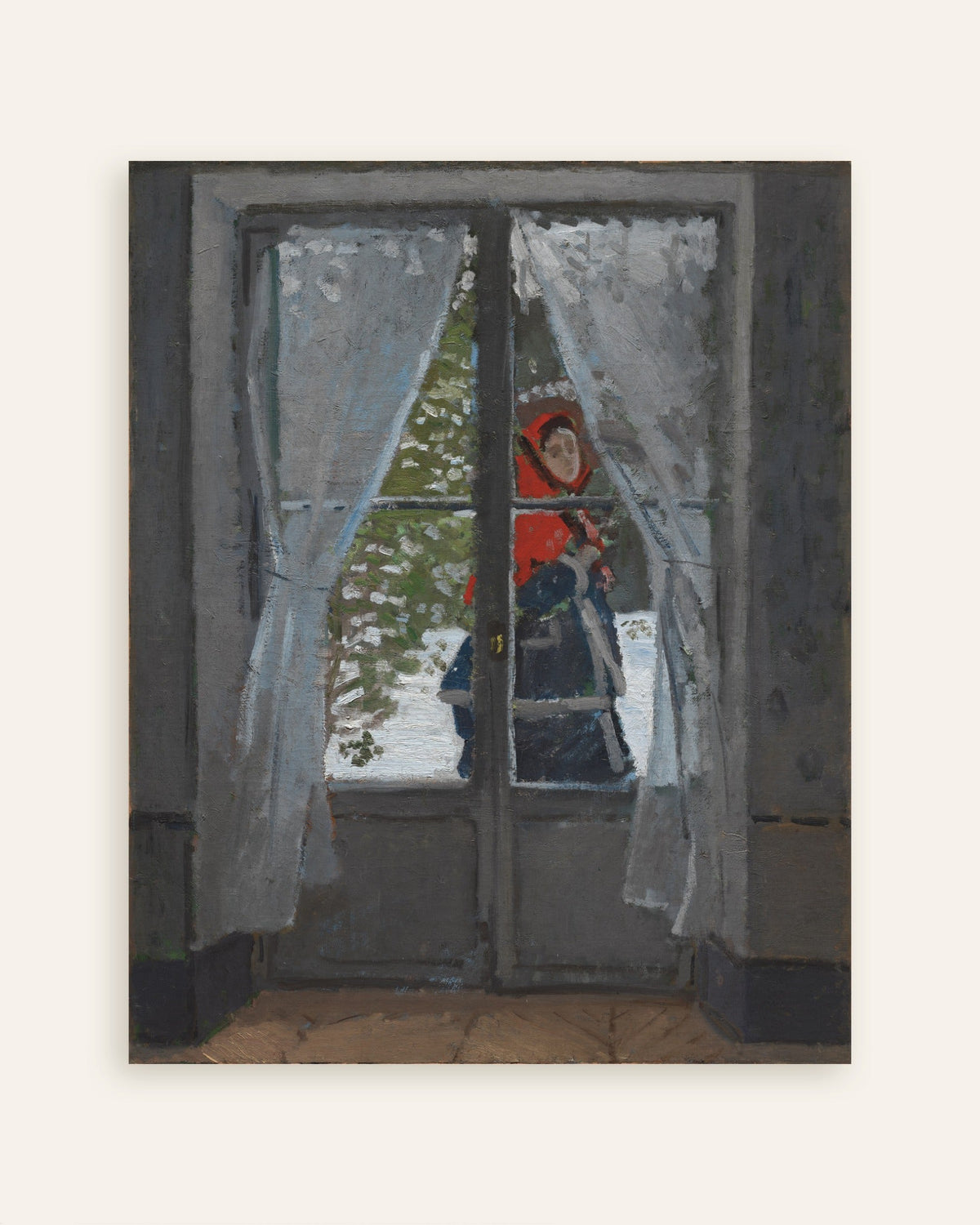 Claude Monet’n Punainen huivi (n. 1868–1873) -juliste, pienoiskuva