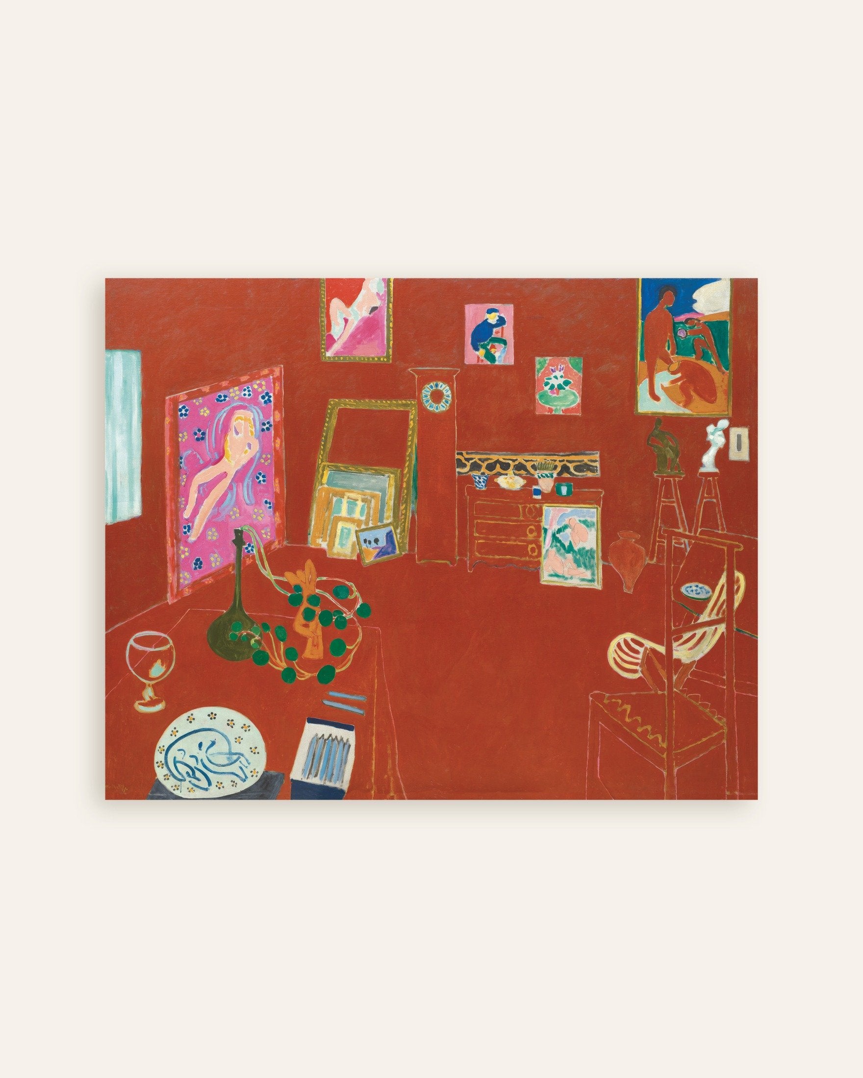 Poster of The red studio (1911) by Henri Matisse - Poster, thumbnail