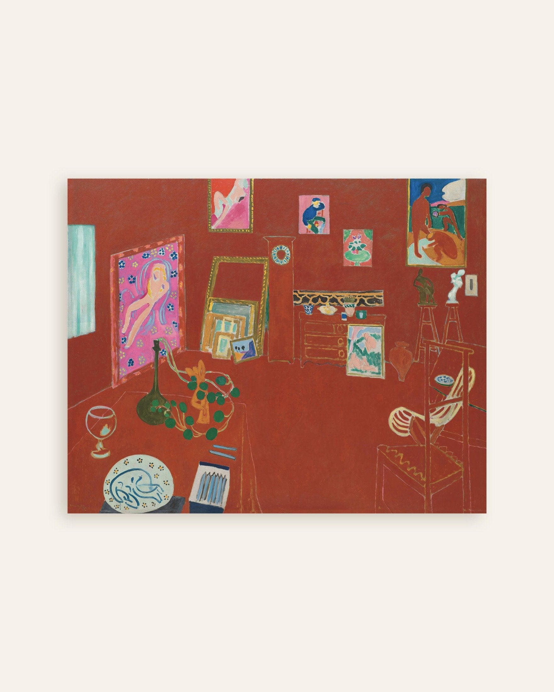 Poster of The red studio (1911) by Henri Matisse - Poster, thumbnail