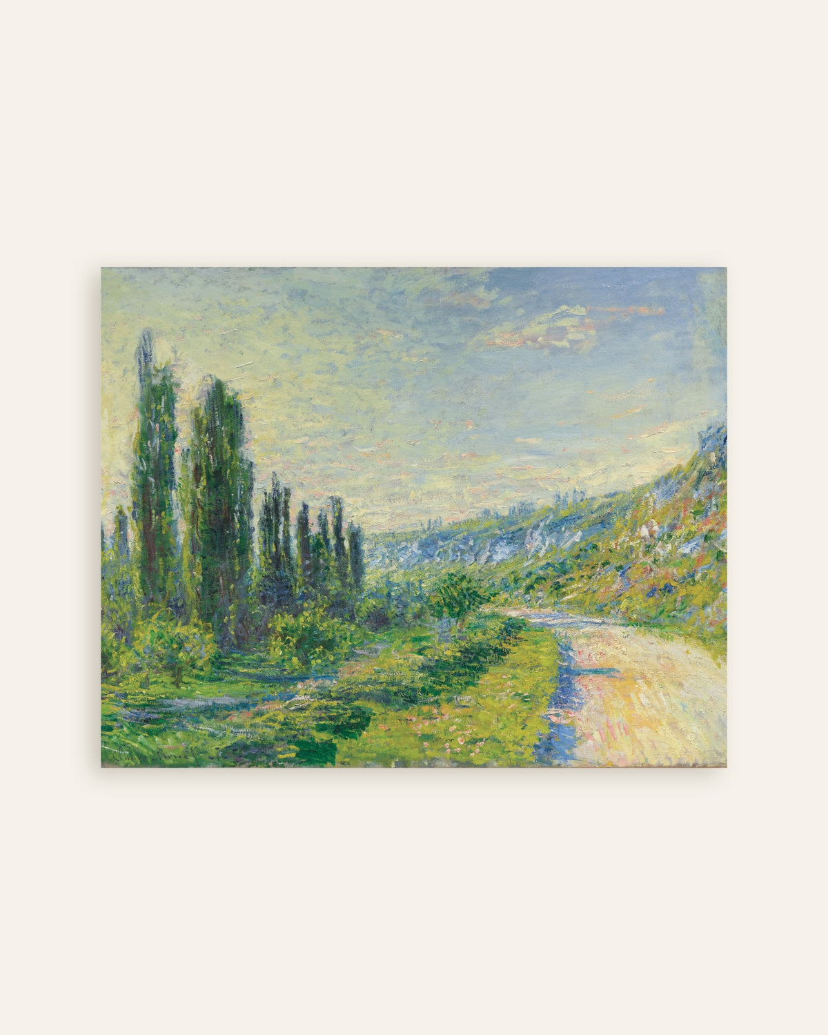 Claude Monet’n Tie Vétheuilissa (n. 1880) -juliste, pienoiskuva