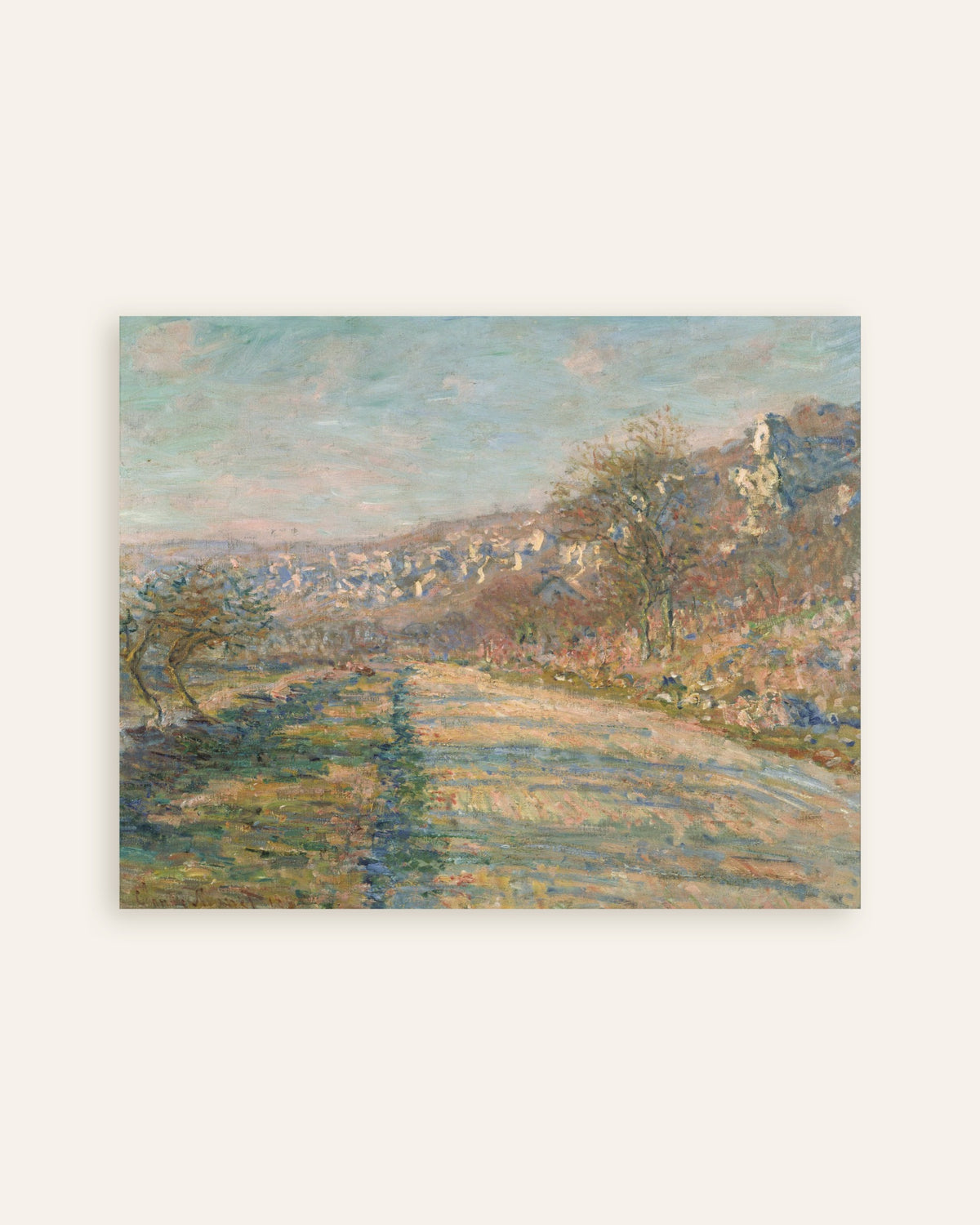 Claude Monet’n Tie La Roche-Guyoniin (1880) -juliste, pienoiskuva