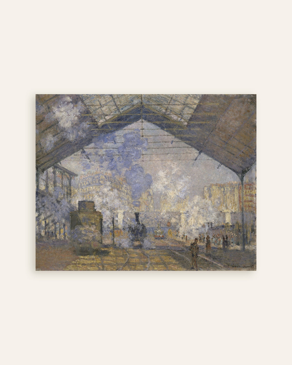 Claude Monet’n Saint-Lazaren rautatieasema (1877) -juliste, pienoiskuva
