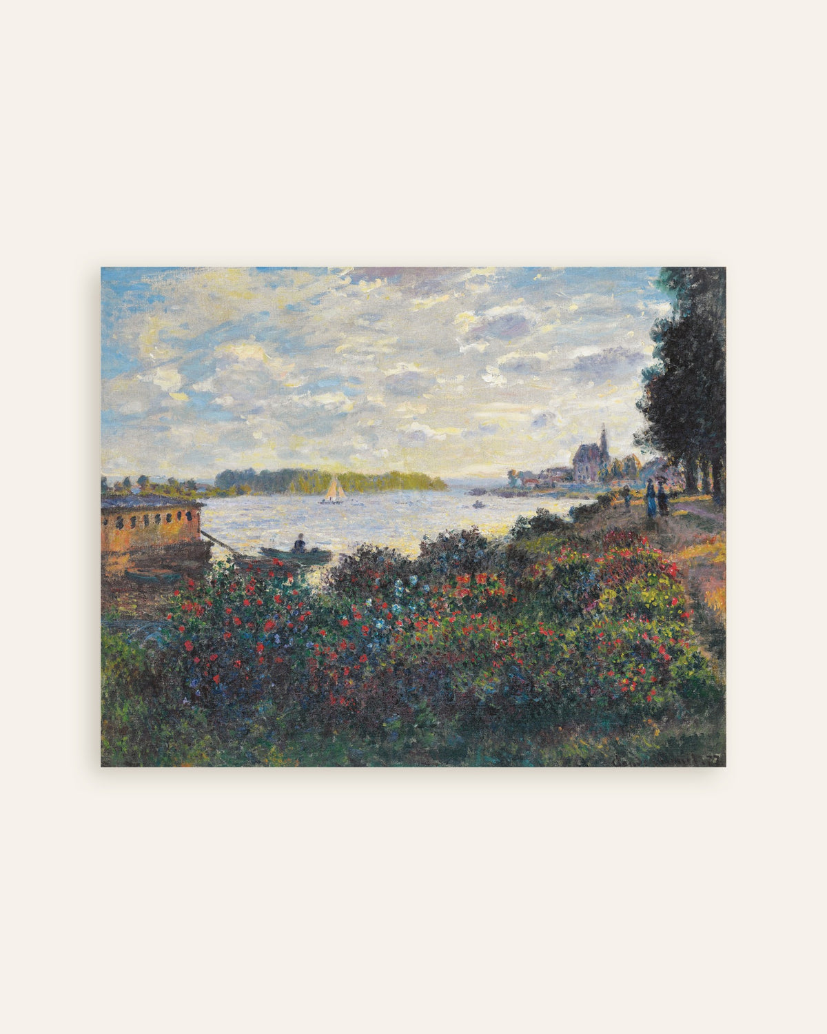 Claude Monet’n Seine Argenteuilissa (1877) -juliste, pienoiskuva