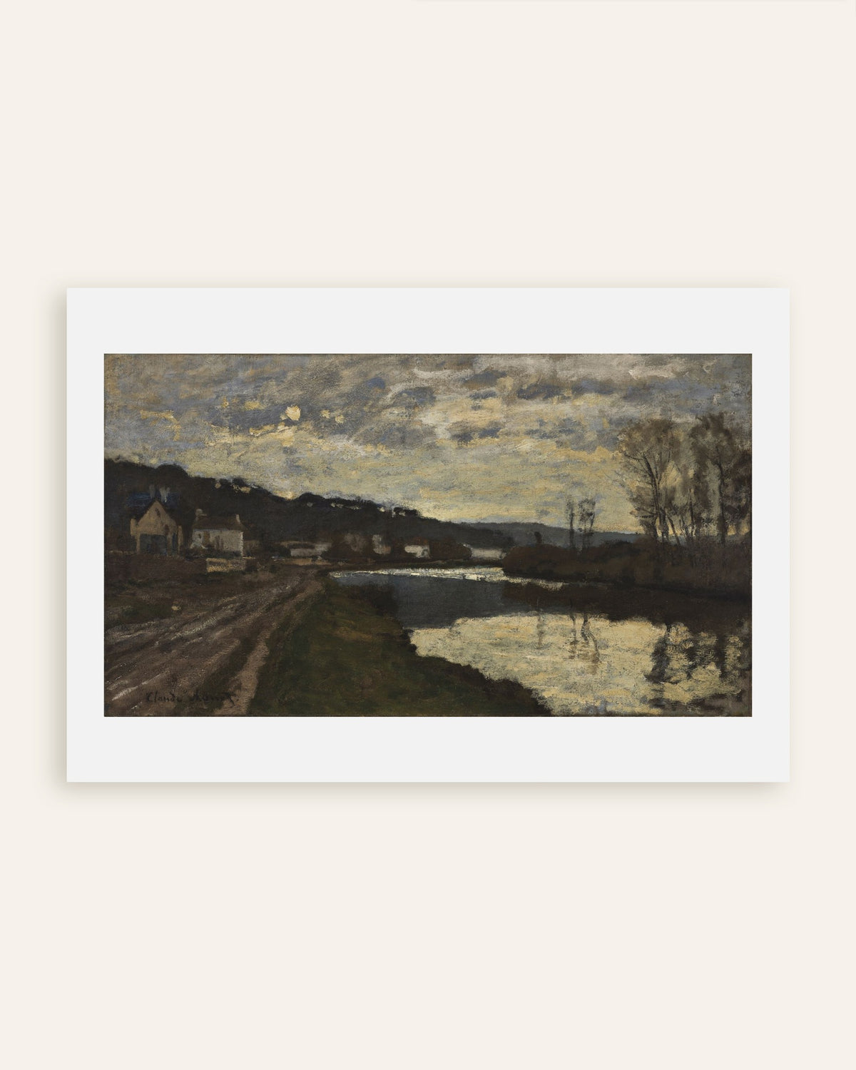 Claude Monet’n Seine Bougivalissa (1870) -juliste, pienoiskuva