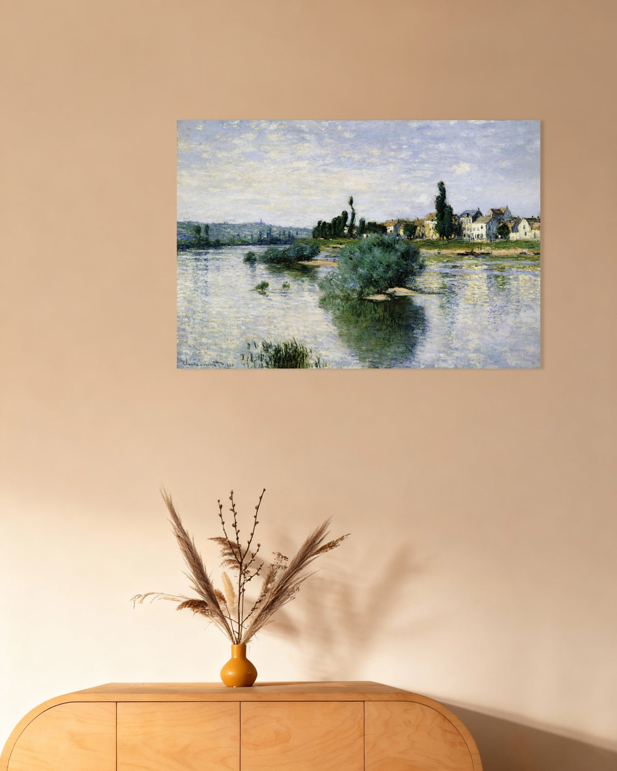 Claude Monet’n Seine Lavacourtissa (1880) -juliste