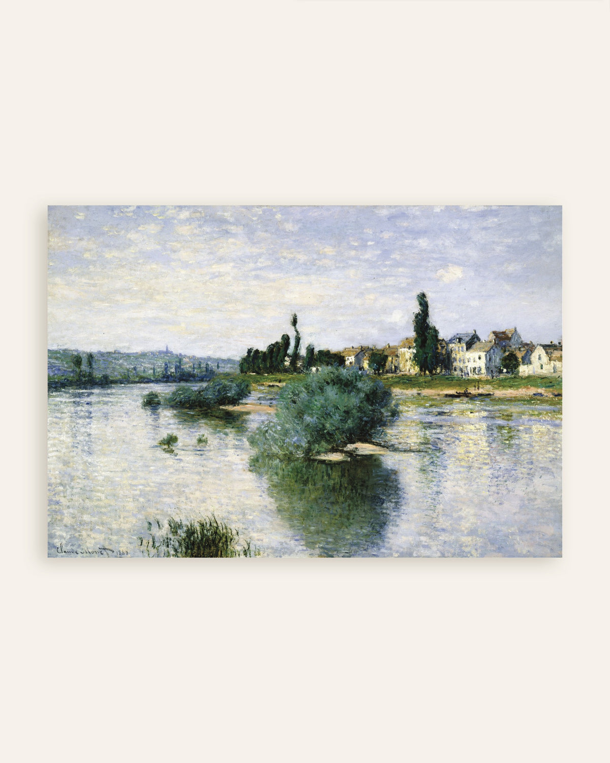 Claude Monet’n Seine Lavacourtissa (1880) -juliste, pienoiskuva