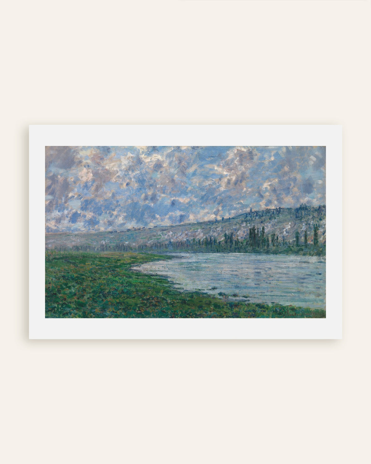 Claude Monet’n Seine Vétheuilissa (1880) -juliste, pienoiskuva
