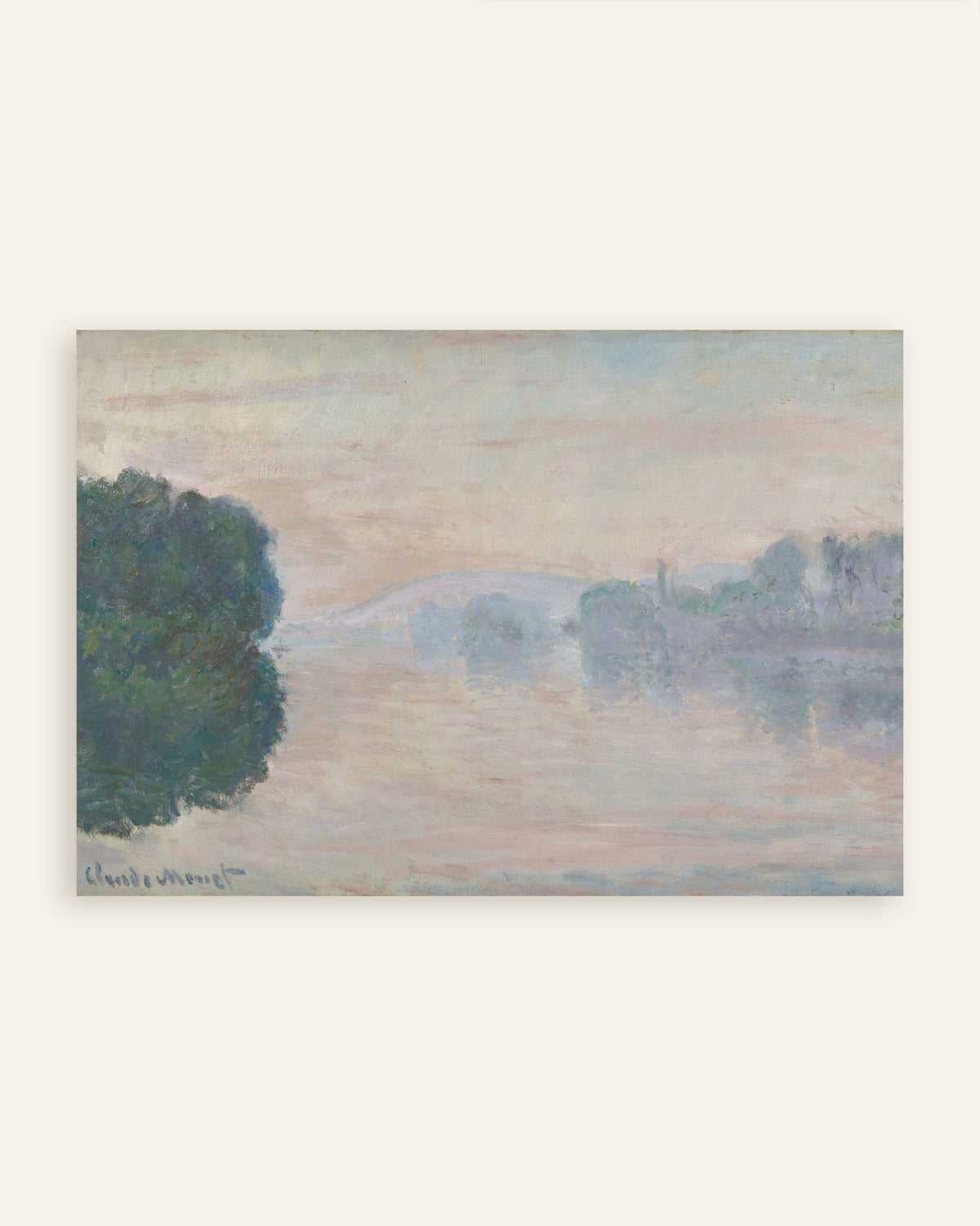 Claude Monet’n Seine usvassa (1894) -juliste, pienoiskuva