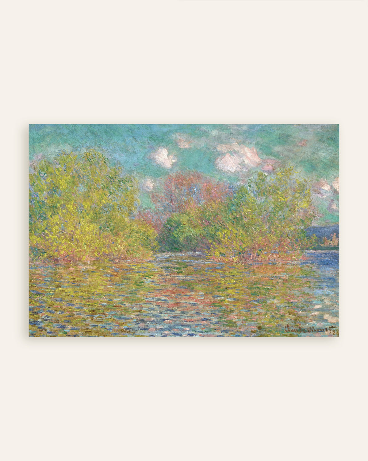 Claude Monet’n Seine Givernyn lähellä (1888) -juliste, pienoiskuva