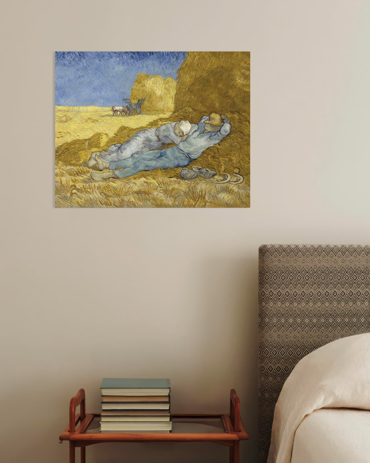 Juliste teoksesta Siesta Milletiä mukaillen (1890), Vincent van Gogh
