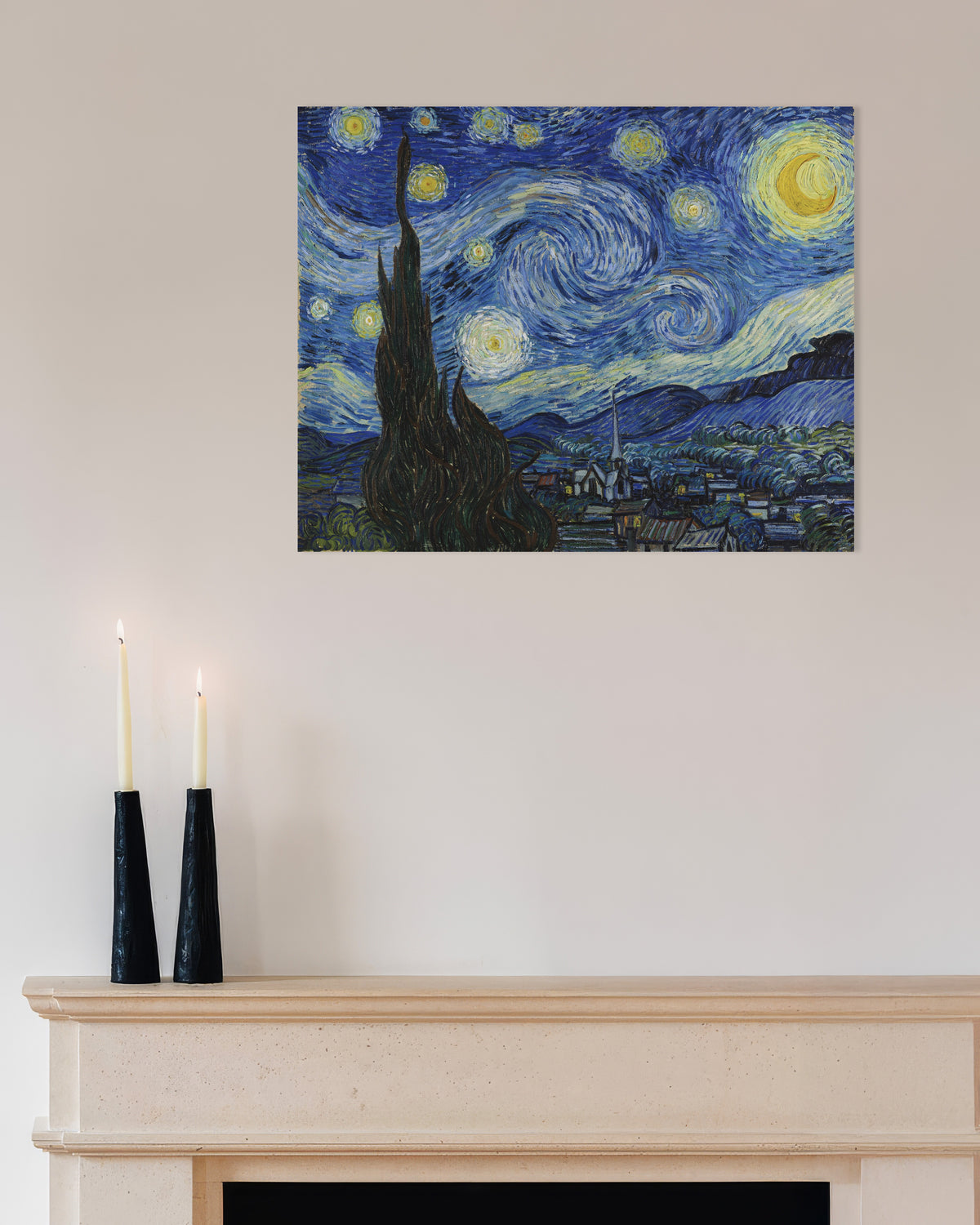 Vincent van Goghin Tähtikirkas yö (1889) -juliste