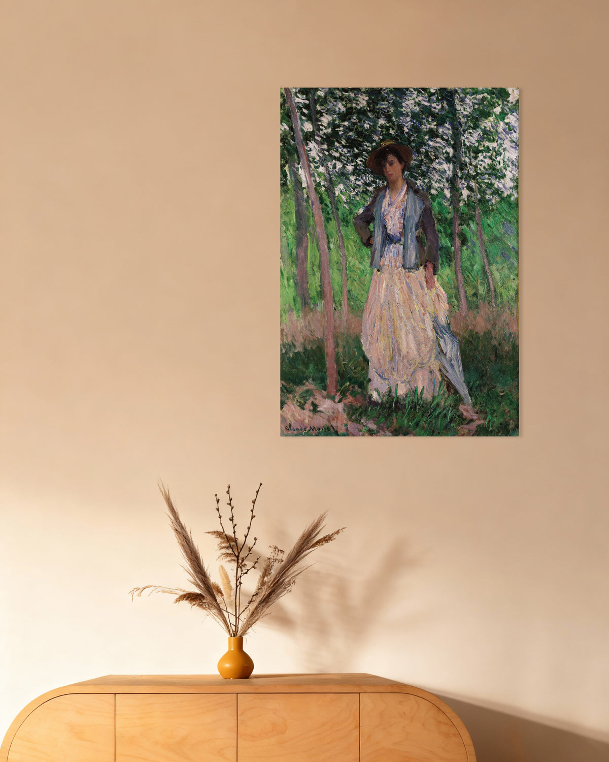 Claude Monet’n Kävelijä, Suzanne Hoschedé (1887) -juliste