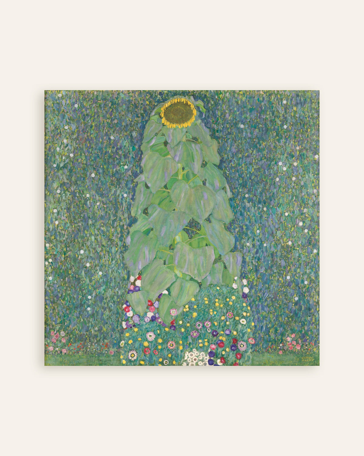 Gustav Klimtin Auringonkukka (1907–1908) -juliste, pienoiskuva