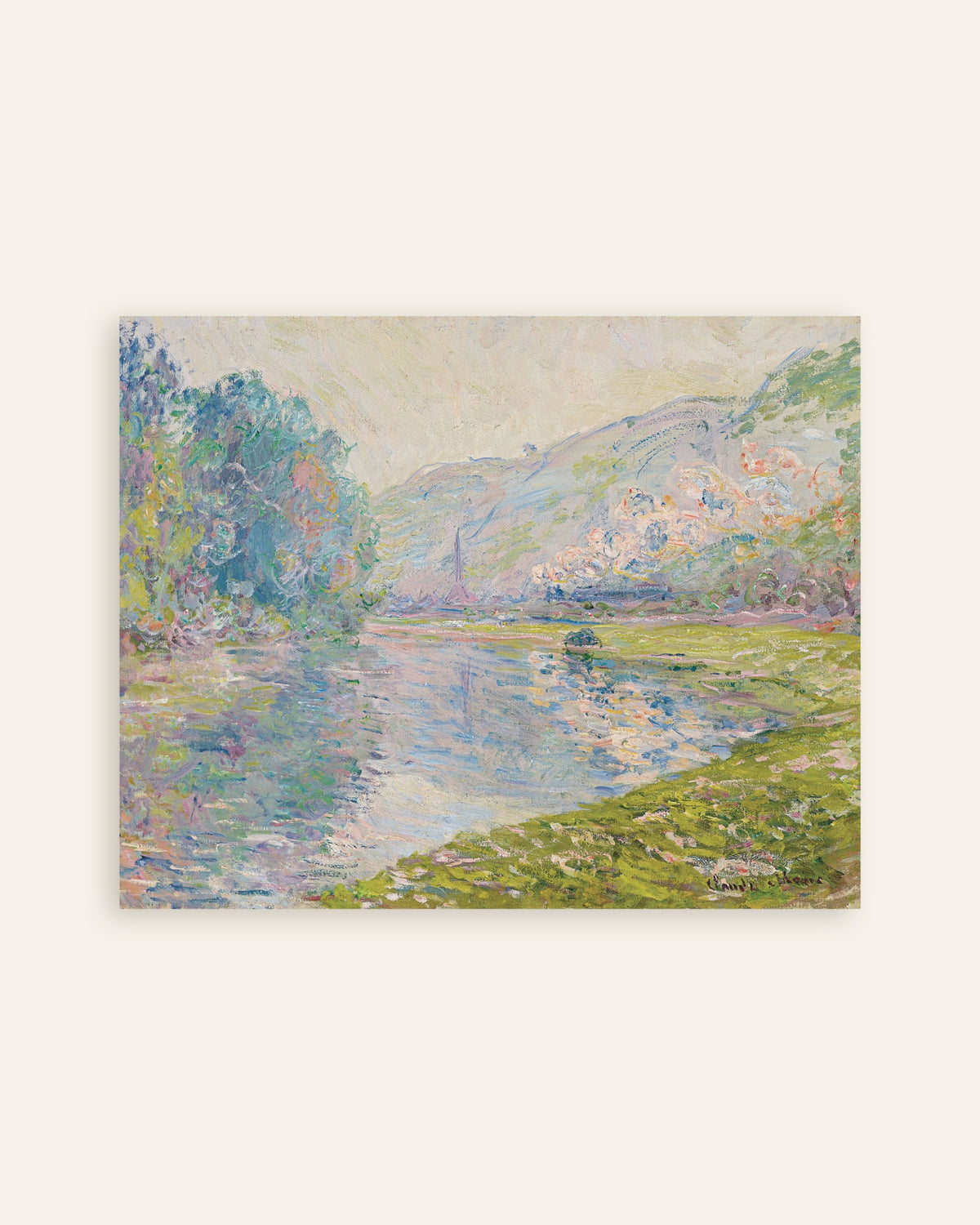Claude Monet’n Juna Jeufossessa (1884) -juliste, pienoiskuva