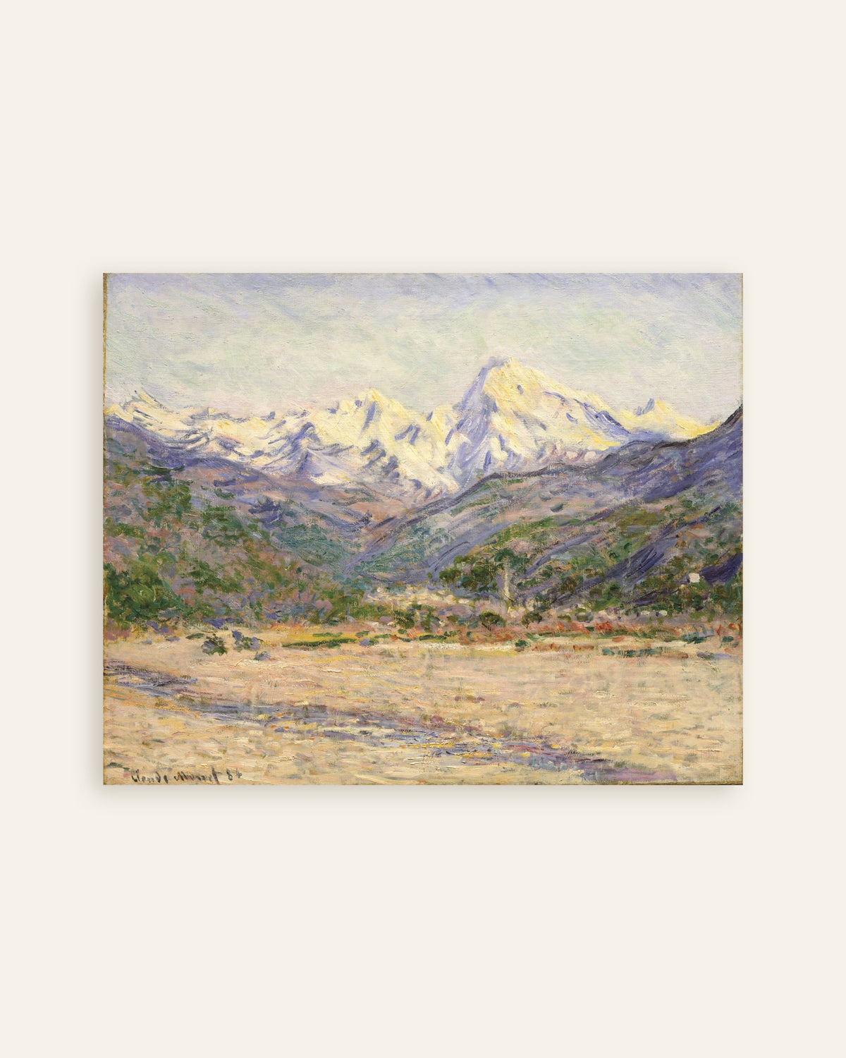 Claude Monet’n Nervian laakso (1884) -juliste, pienoiskuva