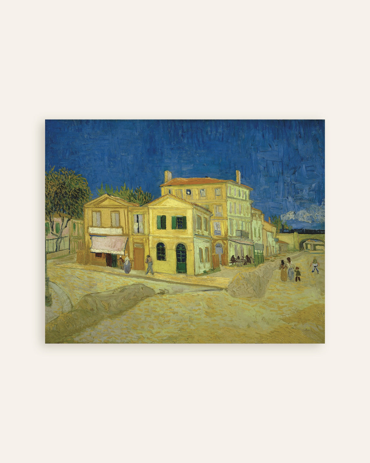 Juliste teoksesta Vincent van Goghin Keltainen talo, katu (1888), pikkukuva