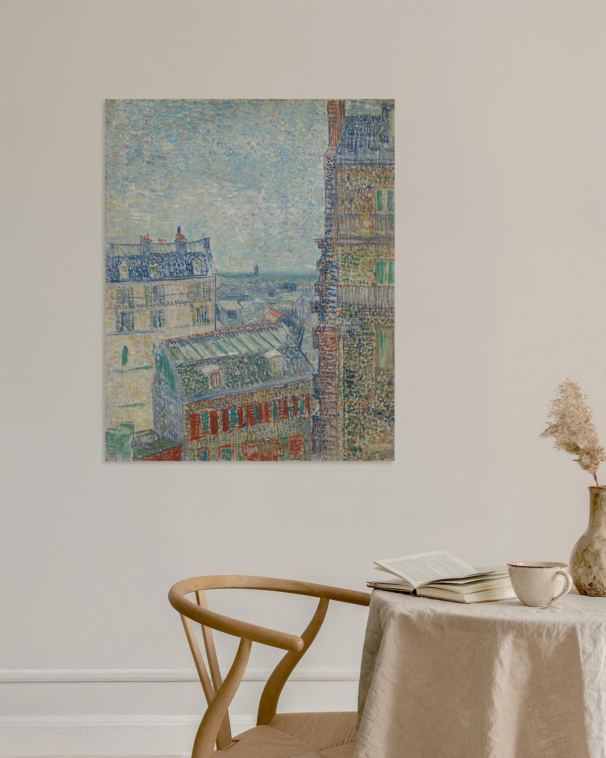 Juliste teoksesta Näkymä Theon asunnosta (1887), Vincent van Gogh