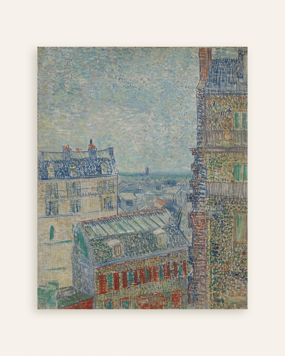 Juliste teoksesta Näkymä Theon asunnosta (1887), Vincent van Gogh, pikkukuva
