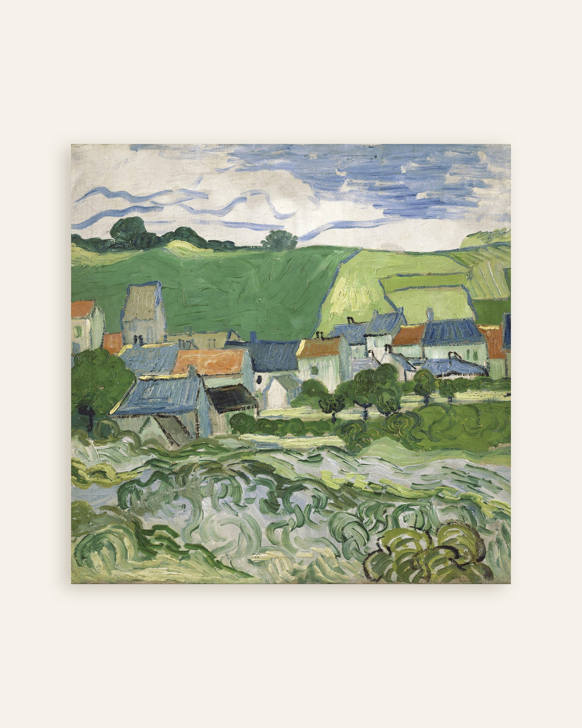 Vincent van Goghin teos Näkymä Auversista (1890), julisteen pikkukuva