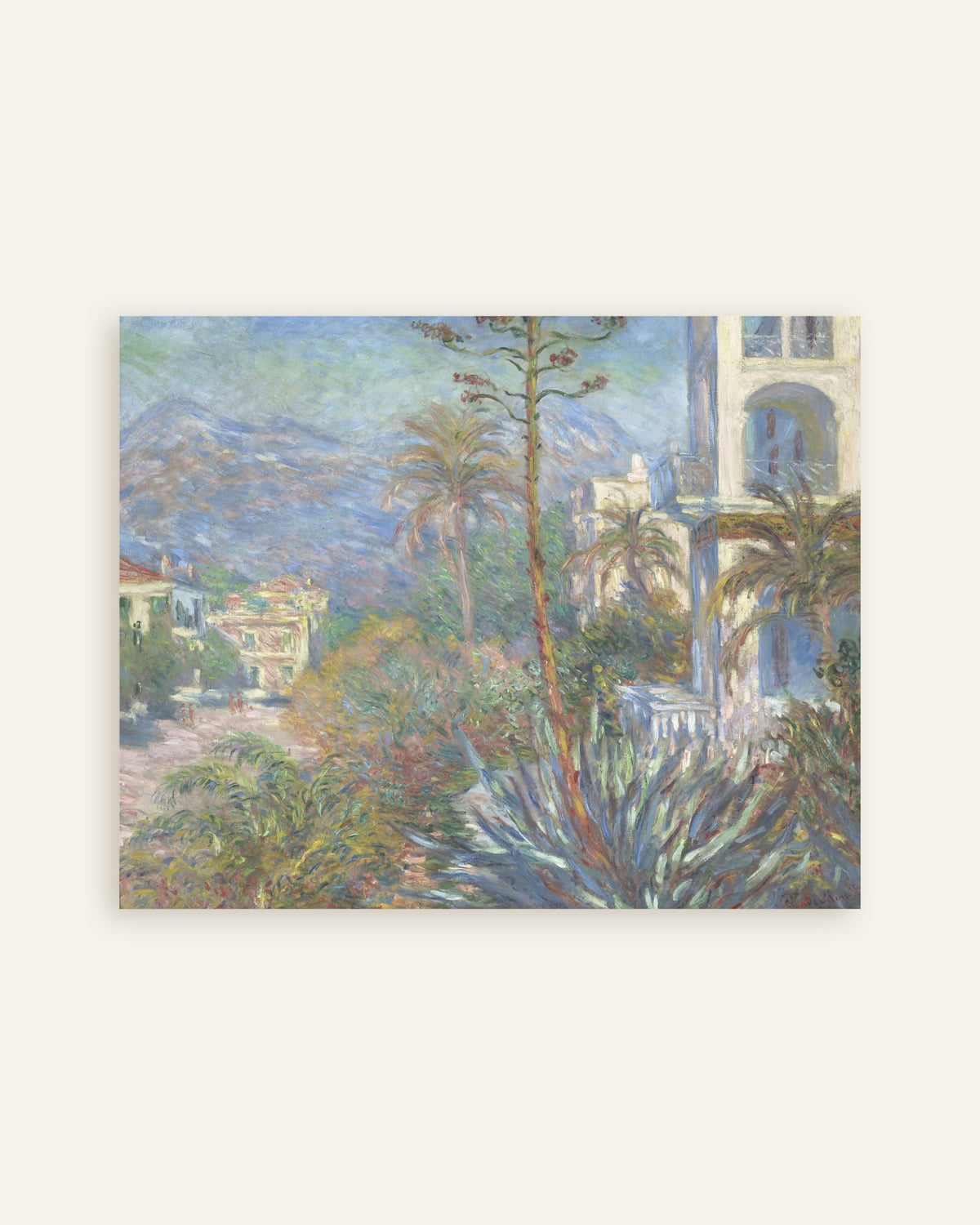 Claude Monet’n Huviloita Bordigherassa (1884) -juliste, pienoiskuva