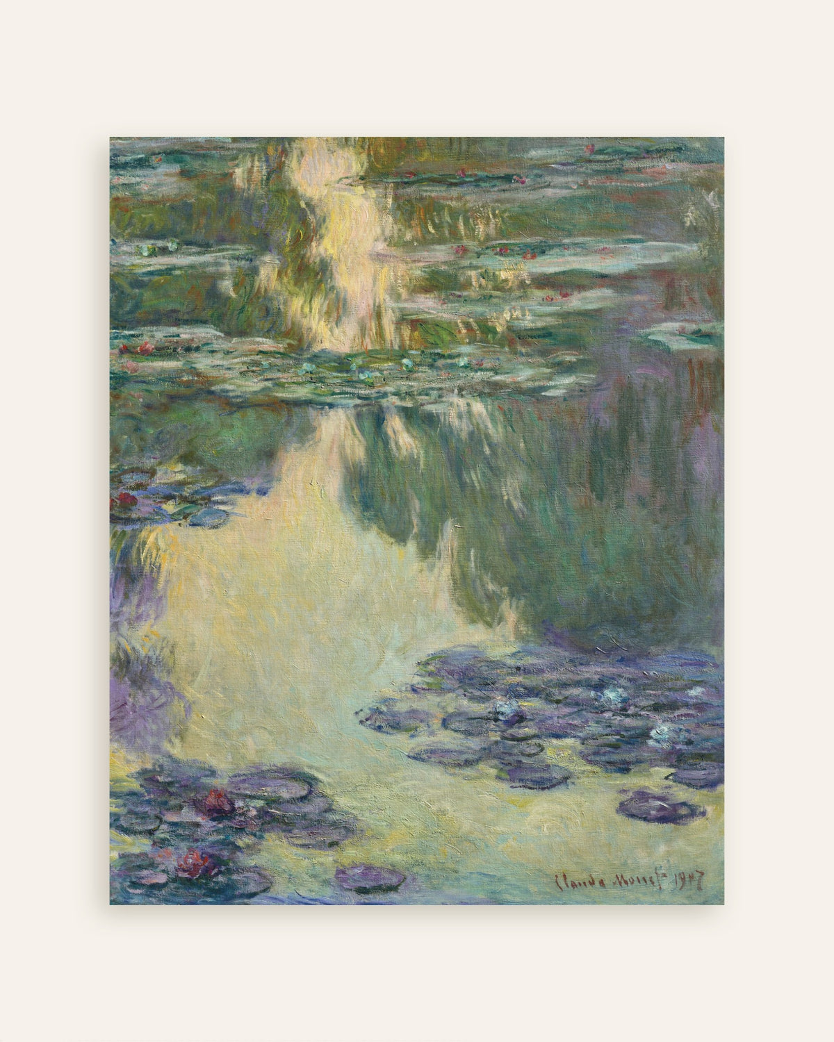 Claude Monet’n Lumpeet (1907) -juliste, pienoiskuva