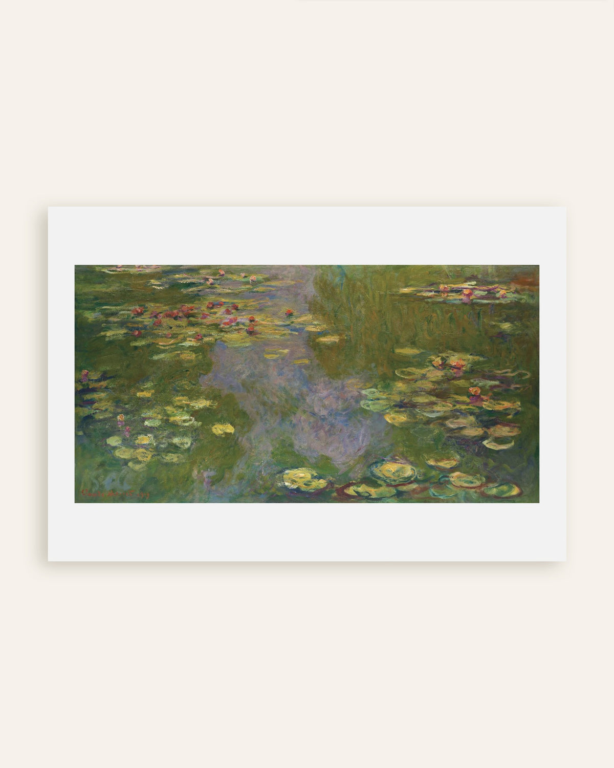 Claude Monet’n Lumpeet (1919) -juliste, pienoiskuva