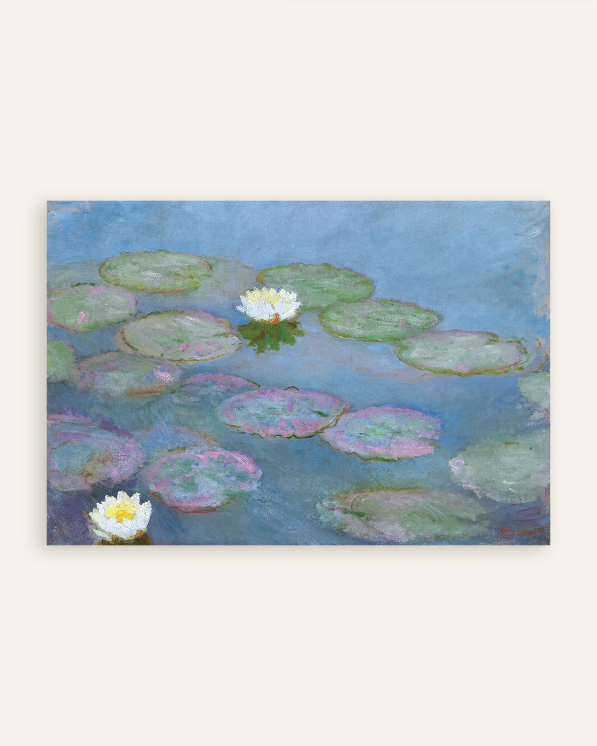 Claude Monet’n Lumpeet (n. 1897–1899) -juliste, pienoiskuva