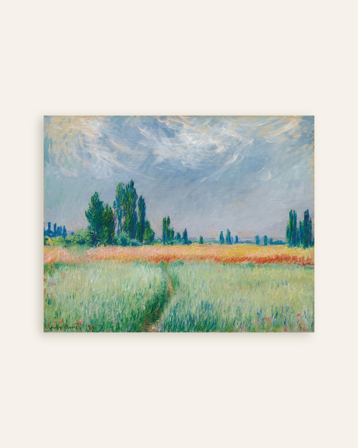 Claude Monet’n Vehnäpelto (1881) -juliste, pienoiskuva