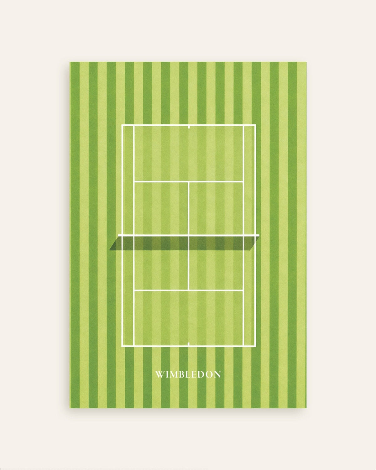 Wimbledon-juliste – tennistä nurmikentällä esittävä juliste, pikkukuva