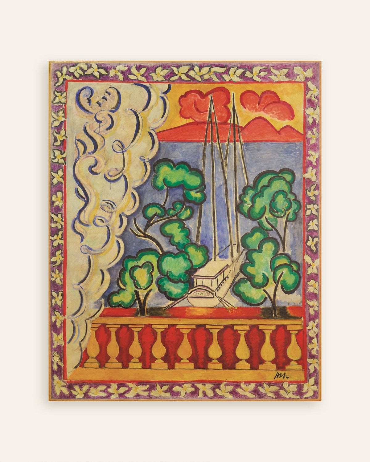 Juliste Henri Matissen teoksesta Ikkuna Tahitilla (1935), pikkukuva