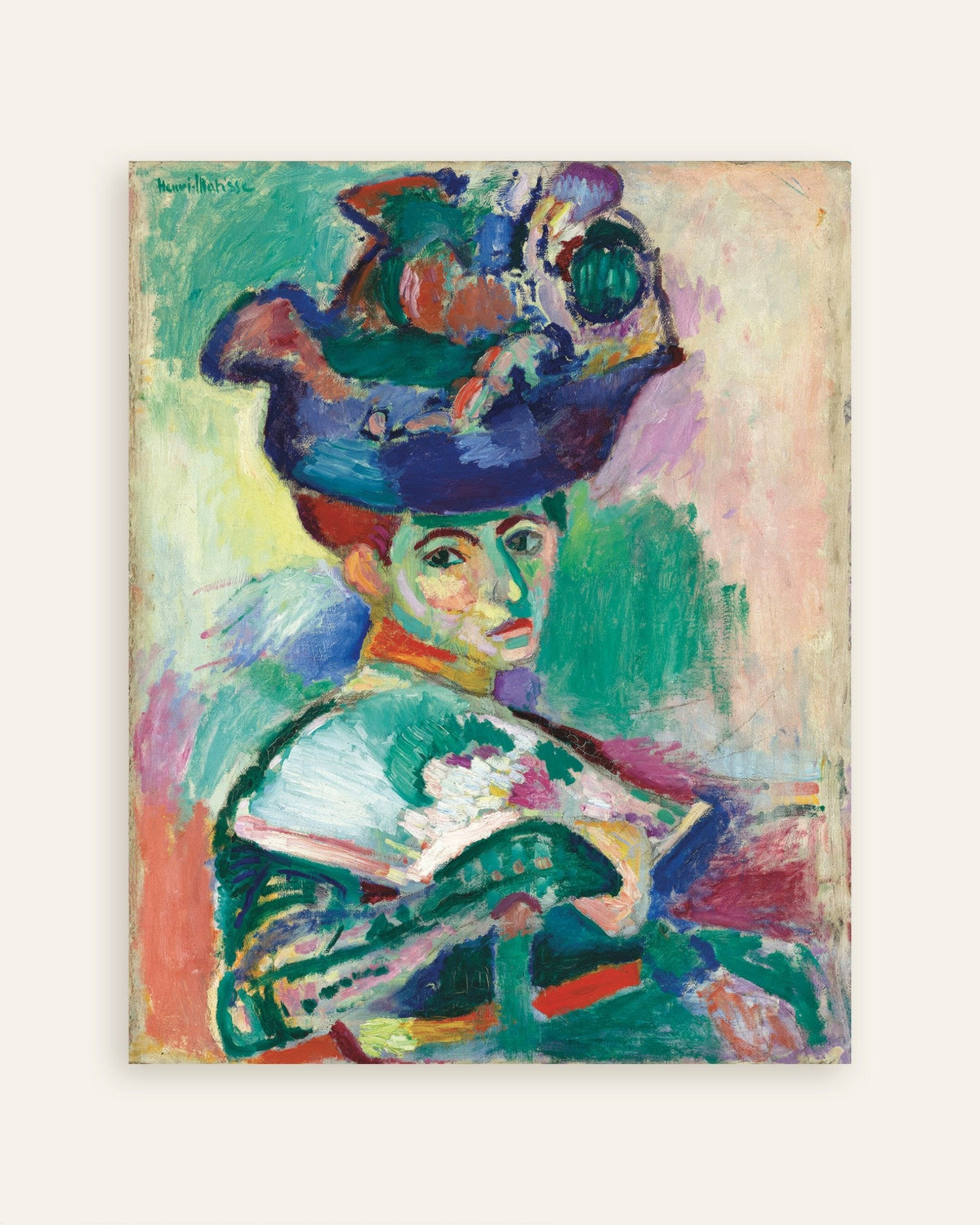 Nainen hattu päässään (1905), Henri Matisse, pikkukuva
